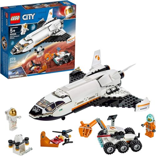  LEGO City Space Mars Research Shuttle 60226 Space Shuttle Toy Building Kit with Mars Rover and Astronaut Minifigures, Top STEM Toy for Boys and Girls (273 Pieces)