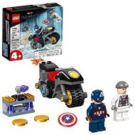 LEGO Marvel Captain America and Hydra Face Off 76189 Collectible Building Kit; Captain America and Motorcycle Set; New 2021 (49 Pieces)