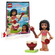 LEGO Disney Princess Minifigure Vaiana (Moana) with Tan Skirt and Jungle Drum (12 Pieces)