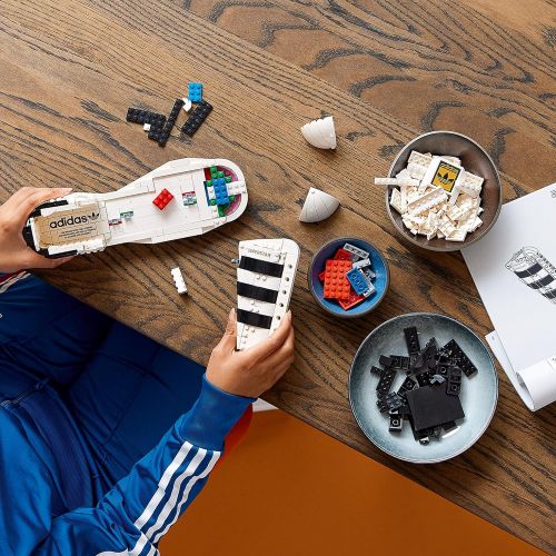  LEGO Adidas Originals Superstar 10282 Building Kit; Build and Display The Iconic Sneaker; New 2021 (731 Pieces)