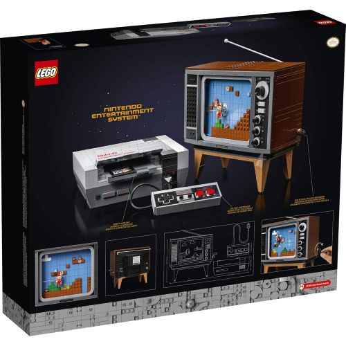  LEGO Nintendo Entertainment System 71374 Building Kit; Creative Set for Adults; Build Your Own NES and TV, New 2021 (2,646 Pieces)