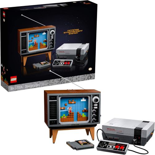  LEGO Nintendo Entertainment System 71374 Building Kit; Creative Set for Adults; Build Your Own NES and TV, New 2021 (2,646 Pieces)