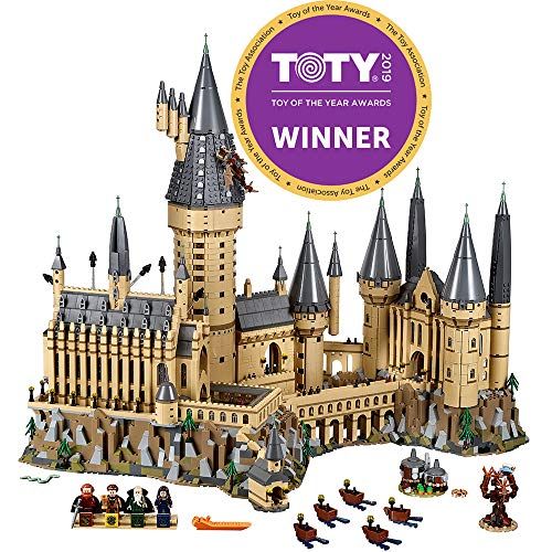  LEGO Harry Potter Hogwarts Castle 71043 Castle Model Building Kit with Harry Potter Figures Gryffindor, Hufflepuff, and More (6,020 Pieces)