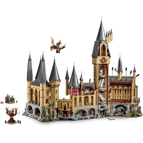  LEGO Harry Potter Hogwarts Castle 71043 Castle Model Building Kit with Harry Potter Figures Gryffindor, Hufflepuff, and More (6,020 Pieces)