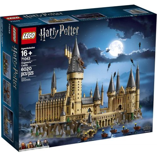  LEGO Harry Potter Hogwarts Castle 71043 Castle Model Building Kit with Harry Potter Figures Gryffindor, Hufflepuff, and More (6,020 Pieces)