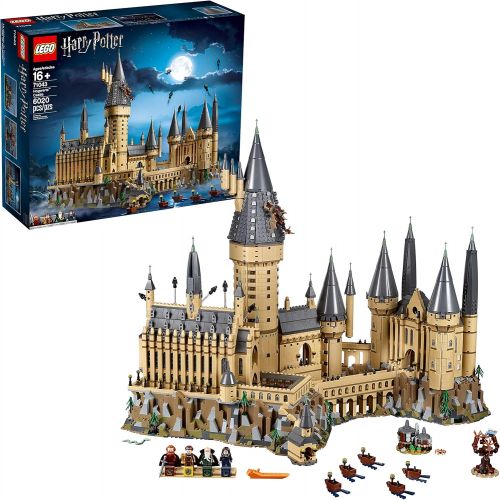  LEGO Harry Potter Hogwarts Castle 71043 Castle Model Building Kit with Harry Potter Figures Gryffindor, Hufflepuff, and More (6,020 Pieces)