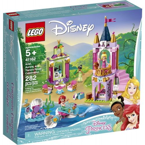  LEGO Disney Aurora, Ariel and Tiana’s Royal Celebration 41162 Building Kit (282 Pieces) (Discontinued by Manufacturer)