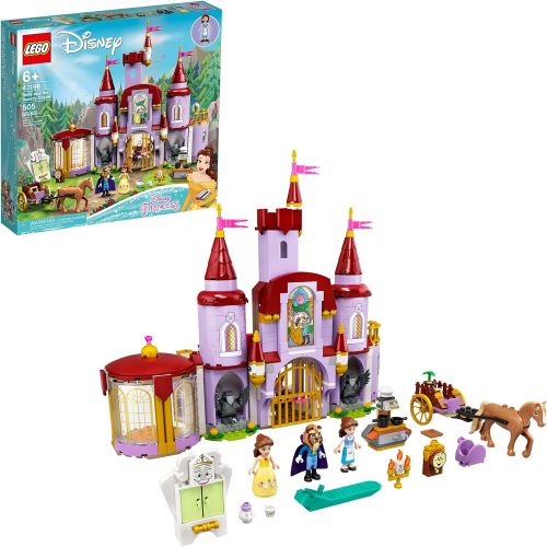  LEGO Disney Belle and The Beast’s Castle 43196 Building Kit; an Iconic Castle Construction Toy for Creative Fun; New 2021 (505 Pieces)