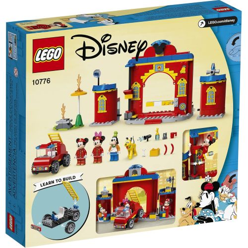  LEGO Disney Mickey and Friends ? Mickey & Friends Fire Truck & Station 10776 Building Kit; Fun Firehouse Play Set; New 2021 (144 Pieces)