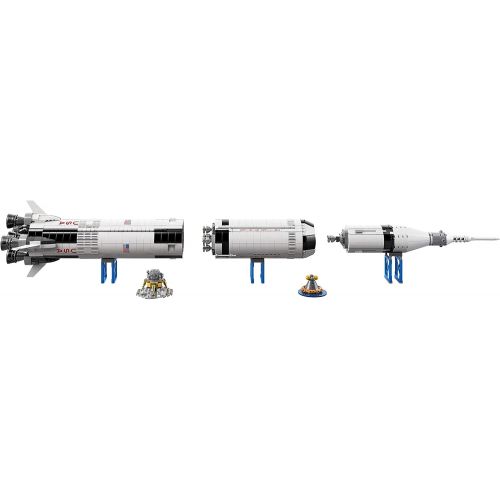  [무료배송]LEGO Ideas NASA Apollo Saturn V 21309 Outer Space Model Rocket for Kids and Adults, Science Building Kit (1969 Pieces) (Discontinued by Manufacturer)