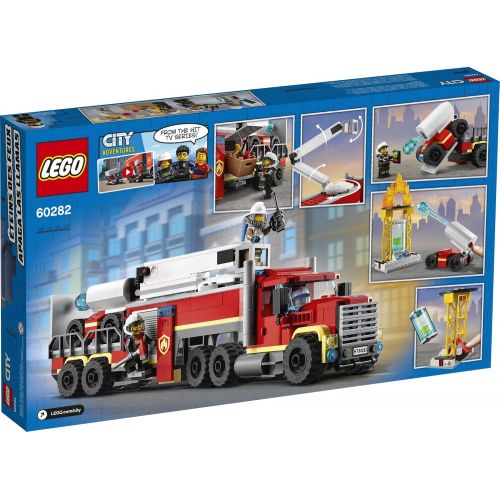  LEGO City Fire Command Unit 60282 Building Kit; Fun Firefighter Toy Building Set for Kids, New 2021 (380 Pieces)