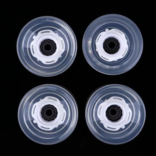  LEIPUPA 4pcs 70mm Longboard Light Up Wheels Flashing Skateboard Cruiser Repair Rebuild