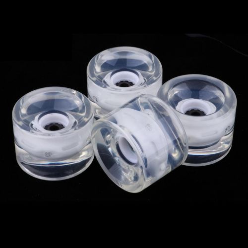  LEIPUPA 4pcs 70mm Longboard Light Up Wheels Flashing Skateboard Cruiser Repair Rebuild