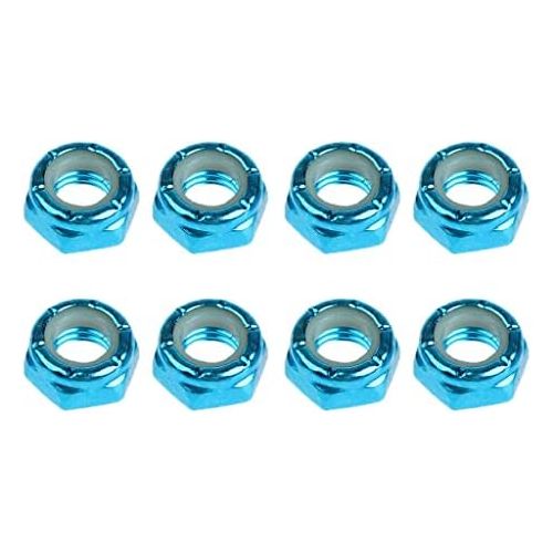  LEIPUPA 8pcs Replacement Skateboard Truck Axle Nuts Mounting Screws Hardware Set