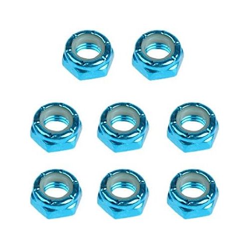  LEIPUPA 8pcs Replacement Skateboard Truck Axle Nuts Mounting Screws Hardware Set