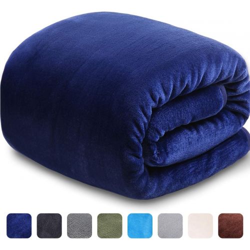  [아마존 핫딜]  [아마존핫딜]LEISURE TOWN Fleece Blanket Queen Size 330 GSM All Season Warm Soft Plush Luxury Microfleece Blanket, Thermal Fuzzy Double Blankets for Sofa Bed Couch, 90 by 90 Inches, Royal Blue
