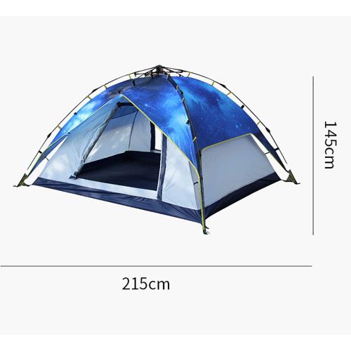  LEJZH Instant Pop Up Camping Tent Double Layer Instant Setup with Carry Bag Tents Dome Waterproof 4 Season for Outdoor Picnic Fishing Hiking Traveling