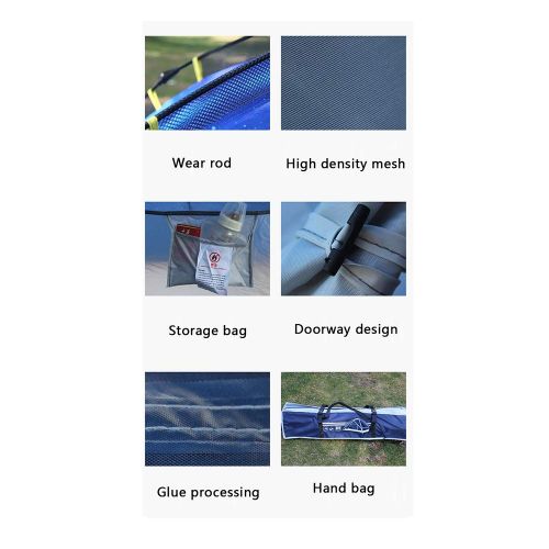  LEJZH Instant Pop Up Camping Tent Double Layer Instant Setup with Carry Bag Tents Dome Waterproof 4 Season for Outdoor Picnic Fishing Hiking Traveling