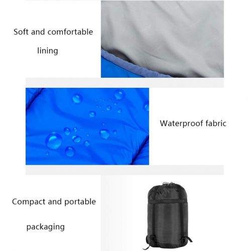  LEJZH Lightweight Waterproof Sleeping Bag,Mummy Warm Sleeping Bags for Adults with Compression Sack,Unbound Thickening for 3-4 Season Warm Weather and Winter