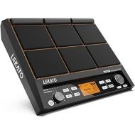 LEKATO Percussion Sample Pad, Electric Drum Pad with 9 Velocity-Sensitive Drum Pad, 600+ Sounds, Electronic Drum Set Pad Multipad with MIDI out, USB MIDI, AUX, Looper, Metronome, Trigger inputs