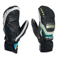 LEKI WC Racing Ti S Mitts: Black/Cyan/Yellow