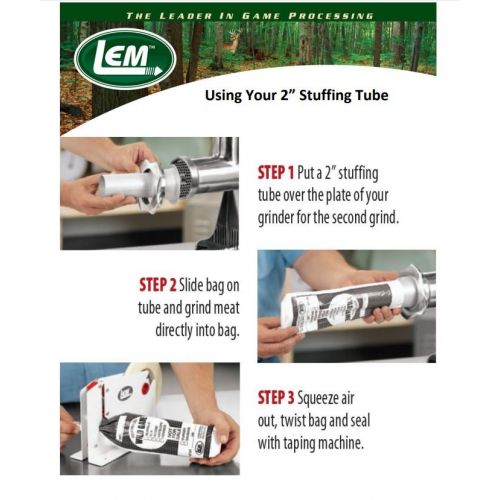  LEM 2-Inch Aluminum Stuffing Tube - #1012