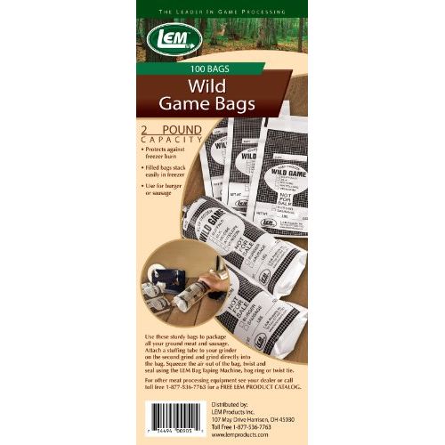  LEM Products Two Pound Wild Game Bags