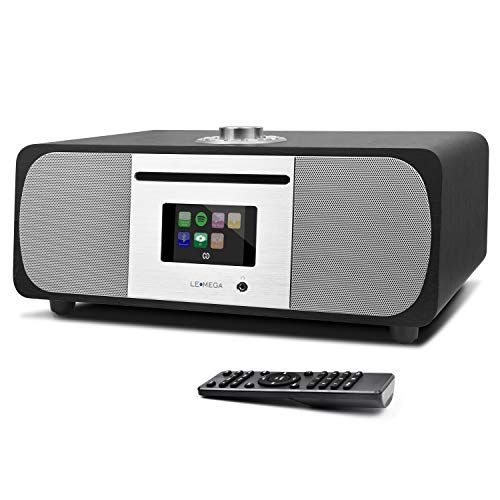  LEMEGA M5P All-In-One 35W Premium Music System,CD Player,FM Digital Radio,WIFI Internet Radio,Spotify Connect,Bluetooth Speaker,Headphone-out,Clock Alarms,Colour Display,Remote&App