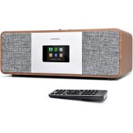 LEMEGA MSY3 Music System,WIFI Internet Radio,FM Digital Radio,Spotify Connect,Bluetooth Speaker,Stereo Sound,Wooden Box,Headphone-out,Alarms Clock,40 Pre-sets,Full Remote and App c