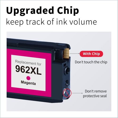  LEMERO Remanufactured Ink Cartridge Replacement for HP 962 962XL to use with OfficeJet Pro 9015 9010 9025 9020 9018 9012 9026 9027 9028 9029 (Cyan, Magenta, Yellow, 3-Pack)