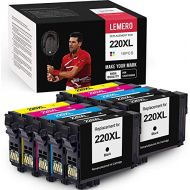 LEMERO Remanufactured Ink Cartridges Replacement for Epson 220XL 220 XL T220XL to use with WF-2760 WF-2750 WF-2630 WF-2650 WF-2660 XP-320 XP-420 (Black, Cyan, Magenta, Yellow, 10-P
