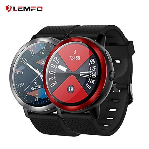  LEMFO. LEMFO LEM8 Smart Watch, Android 7.1.1 4G LTE, 2 MP Camera of Watch Phone, MT6739,2GB + 16GB, 580Mah Battery Bluetooth/GPS/Heart Rate Monitor for Man Woman Red