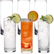 LEMONSODA Premium Highball Glass Set - Elegant Tom Collins Glasses Set of 6-12oz Tall Drinking Water Glasses - Bar Glassware for Mojito, Whiskey, Cocktail