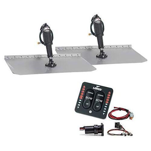  LENCO MARINE Lenco 12 X 12 Standard Mount Trim Tab Kit with LED Indicator Switch 15109-103