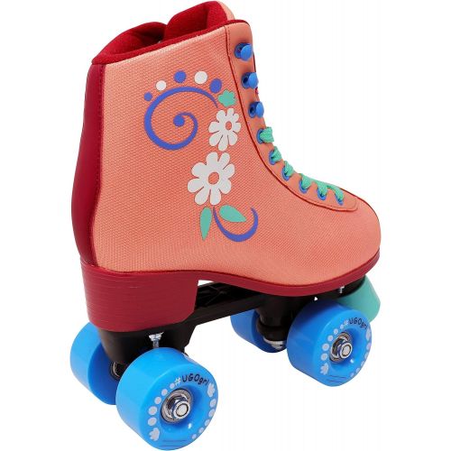  Lenexa uGOgrl Roller Skates for Girls - Kids Quad Roller Skate - Indoor, Outdoor, Derby Childrens Skate - Rollerskates Made for Kids - Great Youth Skate for Beginners