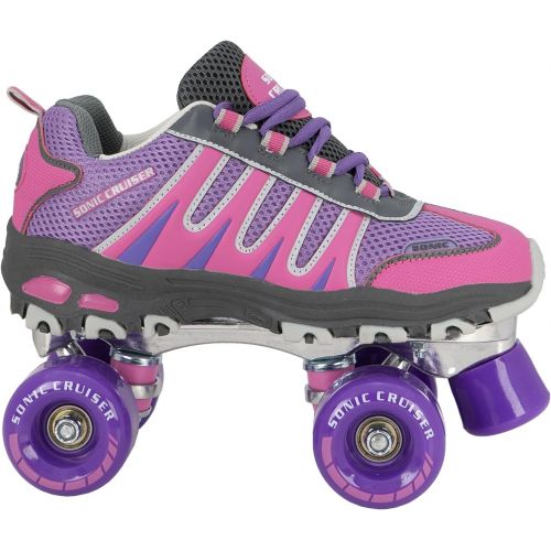  Lenexa Sonic Cruiser 2.0 Unisex Outdoor High Performance Rebound Wheels Quad Roller Speed Skates for Men and Women - Sneaker Shoe Style for Outdoor Skating