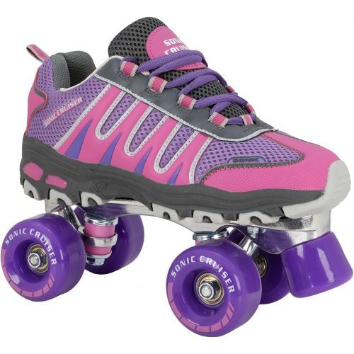  Lenexa Sonic Cruiser 2.0 Unisex Outdoor High Performance Rebound Wheels Quad Roller Speed Skates for Men and Women - Sneaker Shoe Style for Outdoor Skating