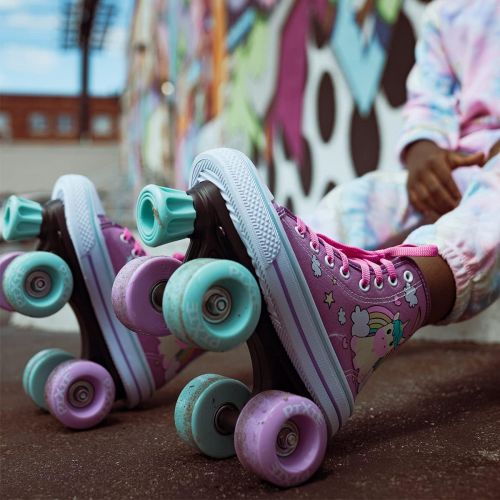  Lenexa Pixie Unicorn Kids Quad Roller Skate - Kids Roller Skates - Roller Skates for Kids - Roller Skates for Girls - Girls Roller Skates