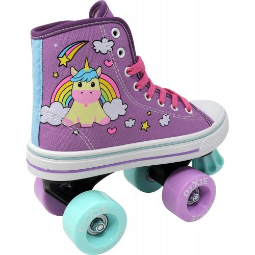  Lenexa Pixie Unicorn Kids Quad Roller Skate - Kids Roller Skates - Roller Skates for Kids - Roller Skates for Girls - Girls Roller Skates