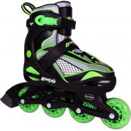 Lenexa Viper Adjustable Inline Skates for Kids, Boys, and Girls - Comfortable fit - Safety Non-Slip Wheels
