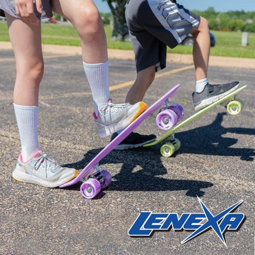  Lenexa Mini Cruiser 22” Complete Skateboard - Kids Skateboard - Long Board - Skateboards for Teens - Boys Skateboard - Girl Skateboard