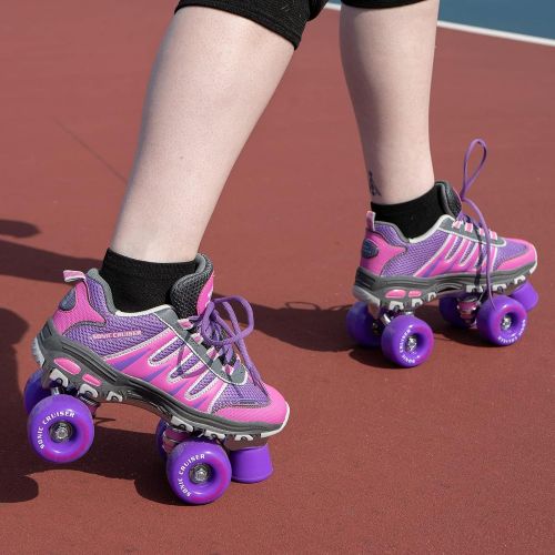  [아마존베스트]Lenexa Sonic Cruiser 2.0 Unisex Outdoor High Performance Rebound Wheels Quad Roller Speed Skates for Men and Women - Sneaker Shoe Style for Outdoor Skating