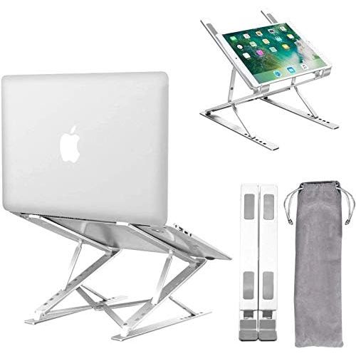  [아마존베스트]LENRUE Laptop Stand,Ergonomic Ventilated Laptops Riser With 15 Adjustable Levels, Fully Foldable Portable Laptop Holder Compatible with Computer Notebook ,Tablet,iPad,Mac MacBook Pro Air,