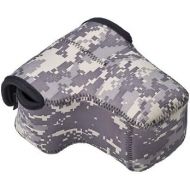 LensCoat BodyBag Compact with Lens camouflage neoprene protection camera body bag case (Digital Camo)