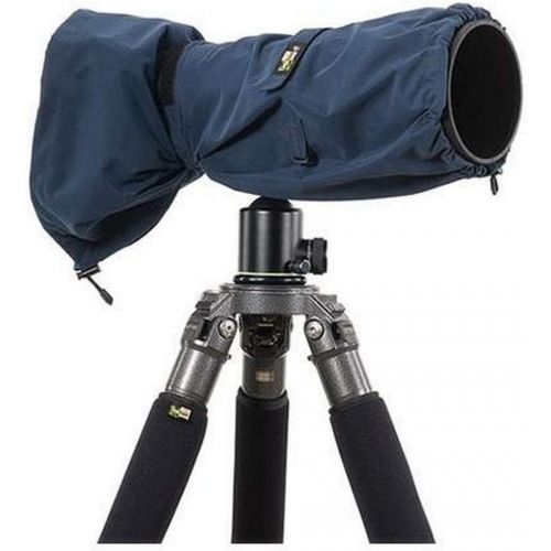  LensCoat Raincoat RS for Camera and Lens Cover Sleeve Protection, Large (Navy) LCRSLNA