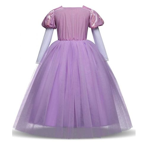  LENSEN Tech Princess Rapunzel Dress Cosplay Party Long Sleeve Costume