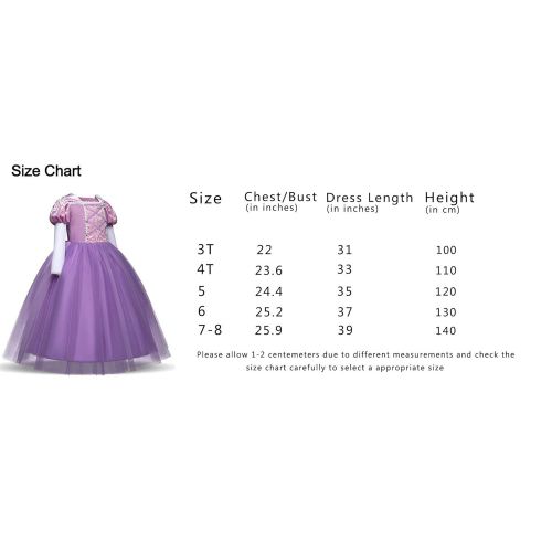  LENSEN Tech Princess Rapunzel Dress Cosplay Party Long Sleeve Costume