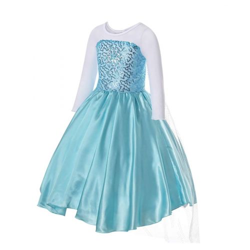  LENSEN Tech Girls Princess Elsa Anna Costume Snow Queen Dress up