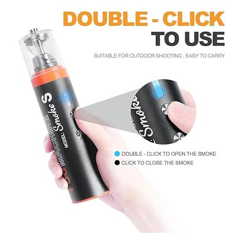  Hand-held Fog Machine Smoke S,Portable Smoke Machines Battery Powered with Remote Control LENSGO Fogger for Photography, Outdoor Events, Parties, Stage Effects or Weddings