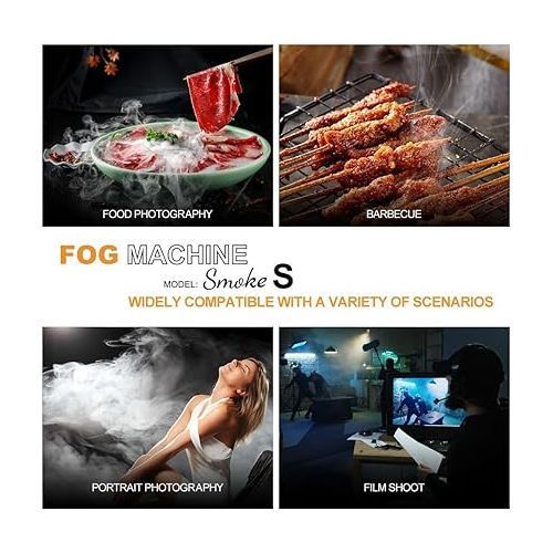  Hand-held Fog Machine Smoke S,Portable Smoke Machines Battery Powered with Remote Control LENSGO Fogger for Photography, Outdoor Events, Parties, Stage Effects or Weddings